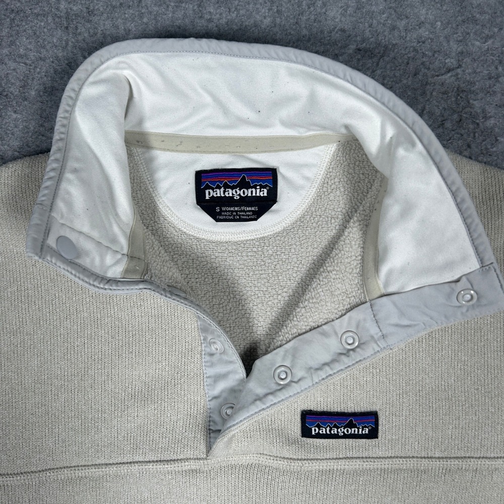 Patagonia Better Sweater Pullover Womens Small Beige Fleece Gorpcore - Picture 9 of 16